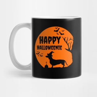 Happy Halloweenie Halloween Dachshund Dog Funny Design Mug